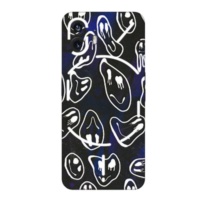 Nothing Phone Skins (All Models) - Distorted Smileys - 3D Embossed Finish (L-92) Nothing Phone 2