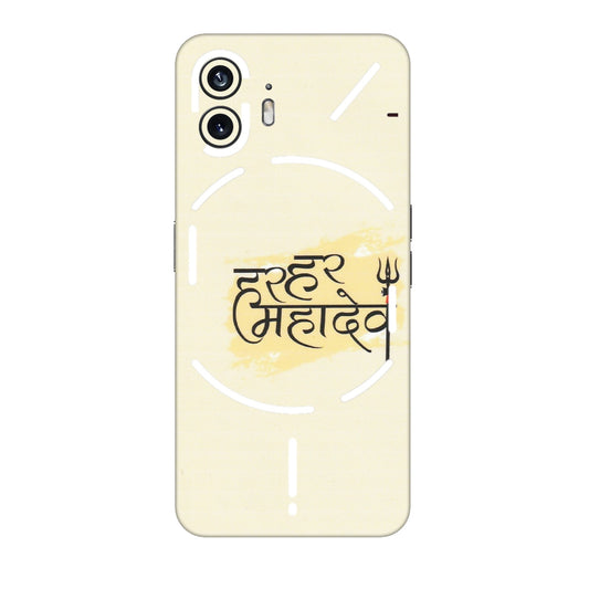 Nothing Phone Skins (All Models) - Har Har Mahadev - Matte Finish (M-10) Nothing Phone 2