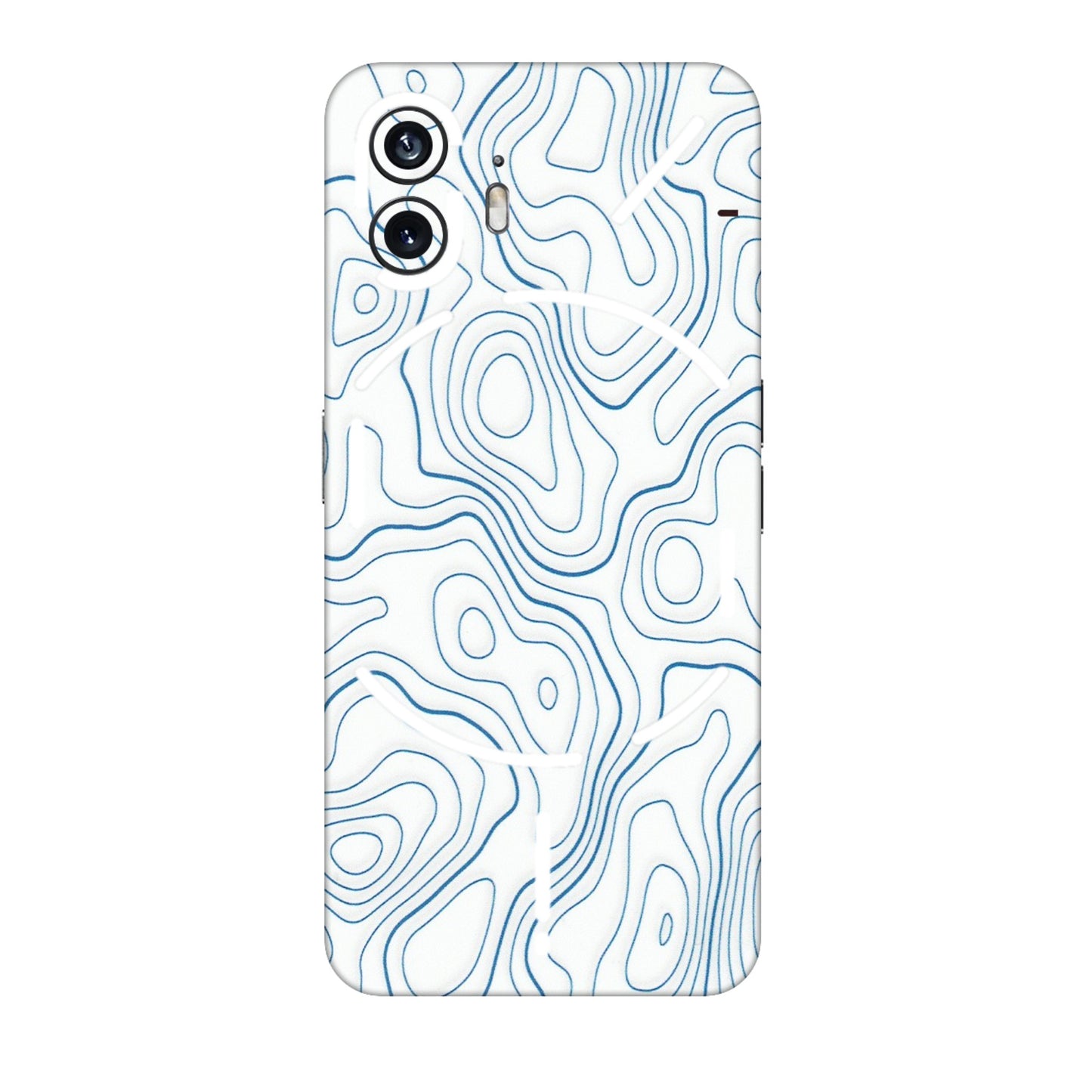 Nothing Phone Skins (All Models) - Blue And White Swirls - Matte Finish (M-139) Nothing Phone 2