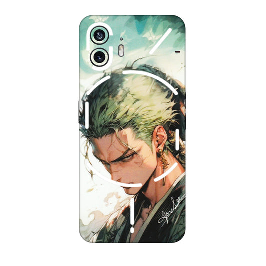 Nothing Phone Skins (All Models) - New Roronoa Zoro One Picece Anime - Matte Finish (M-140) Nothing Phone 2