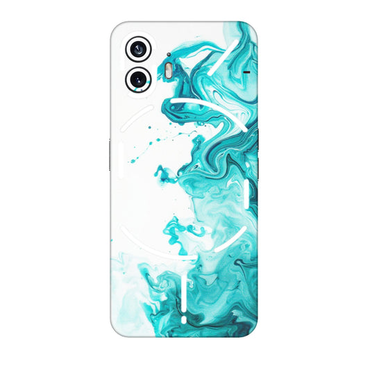 Nothing Phone Skins (All Models) - Sky Blue Abstract Colour - Matte Finish (M-146) Nothing Phone 2