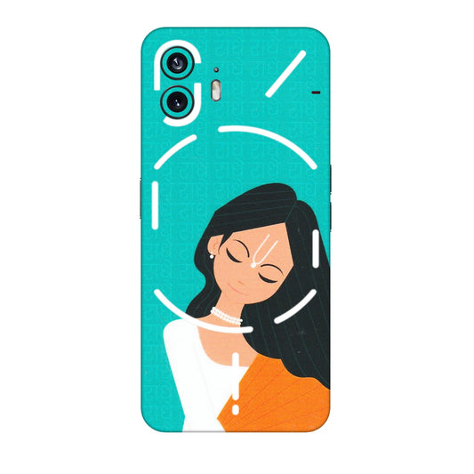 Nothing Phone Skins (All Models) - Radhe Radhe With Hindu Symbol - Matte Finish (M-164) Nothing Phone 2