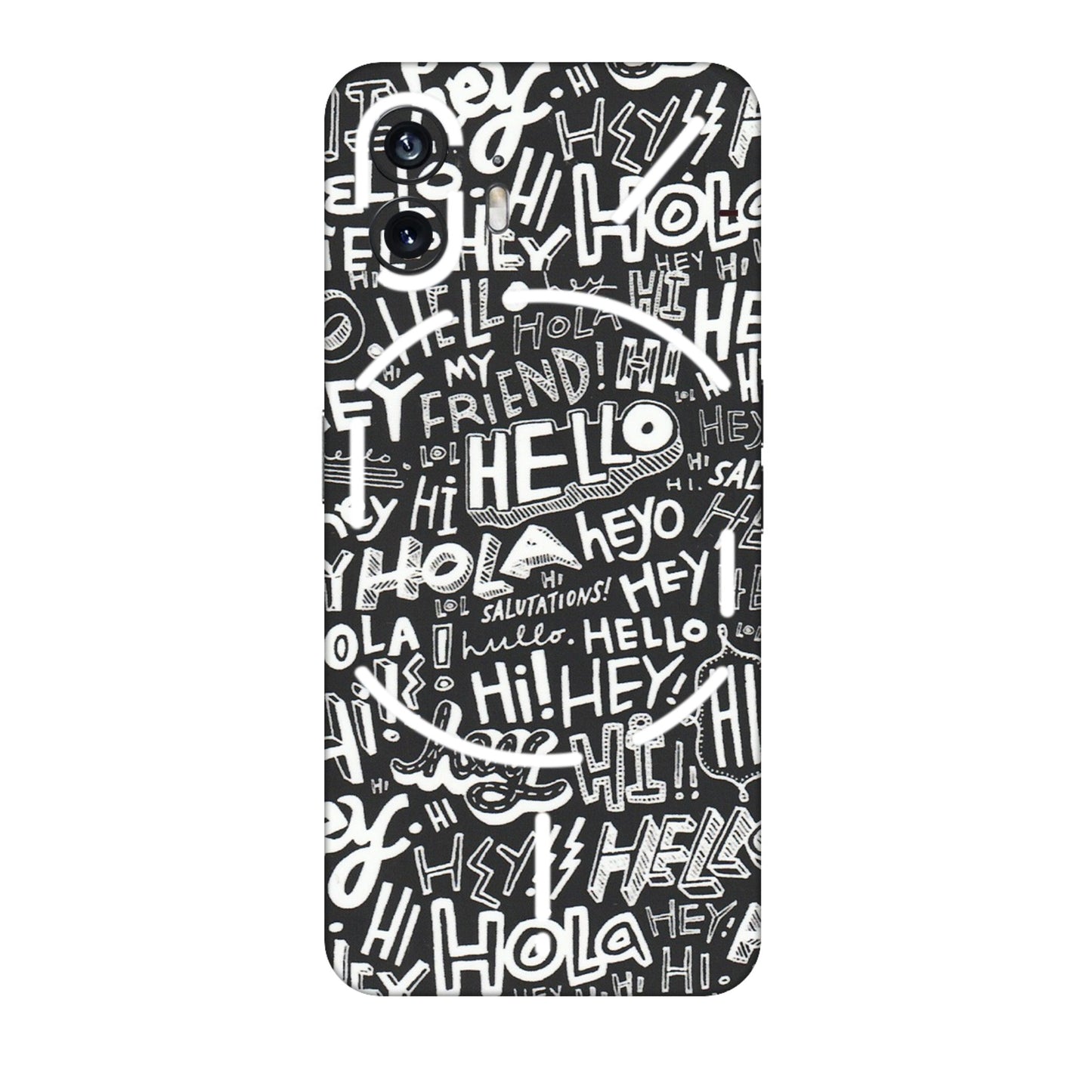Nothing Phone Skins (All Models) - Hi Hello Doodles - Matte Finish (M-25) Nothing Phone 2