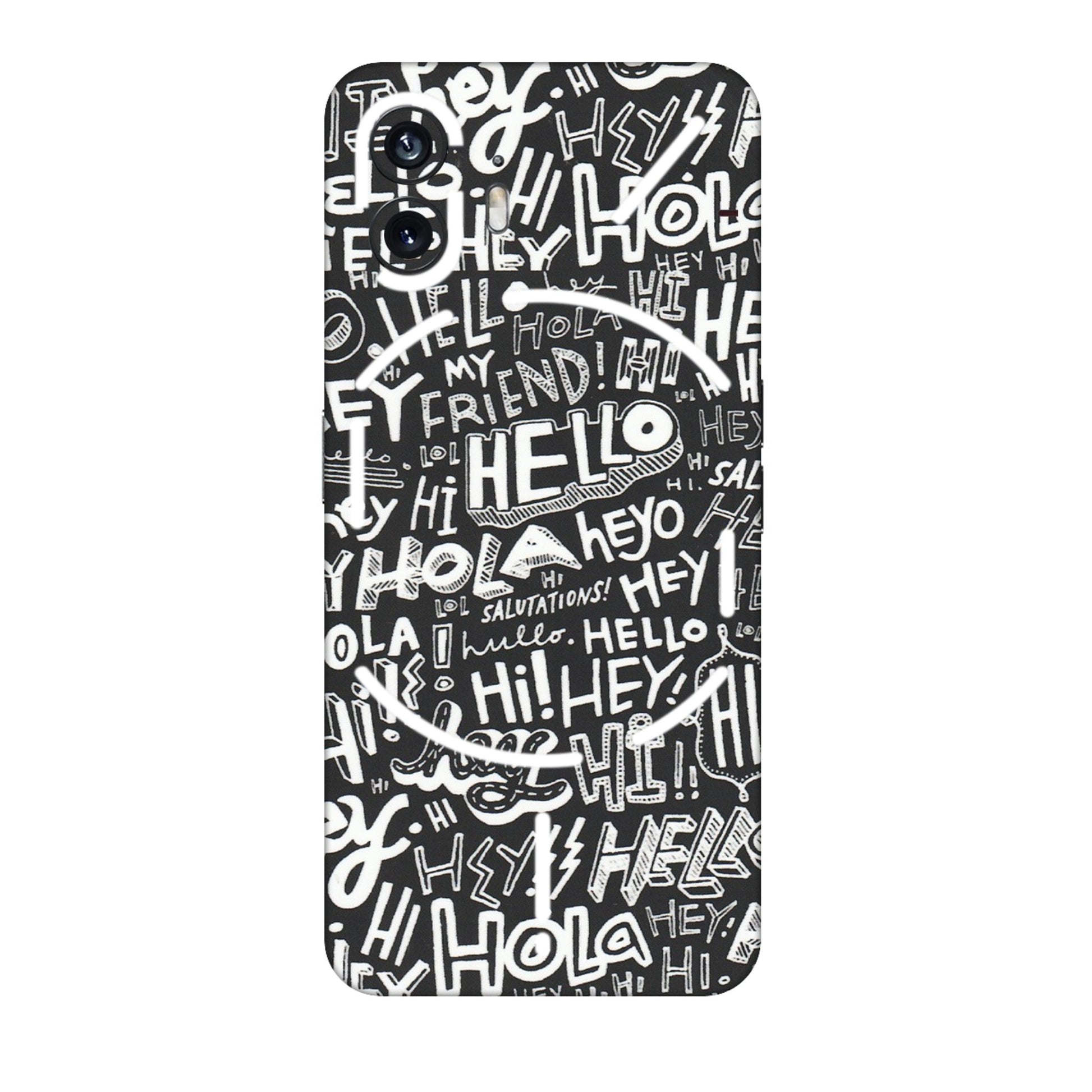 Nothing Phone Skins (All Models) - Hi Hello Doodles - Matte Finish (M-25) Nothing Phone 2