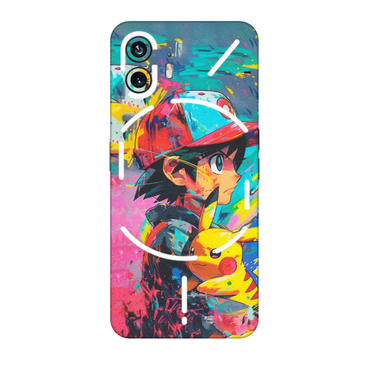 Nothing Phone Skins (All Models) - Ash & Pikachu - Matte Finish (M-26) Nothing Phone 2