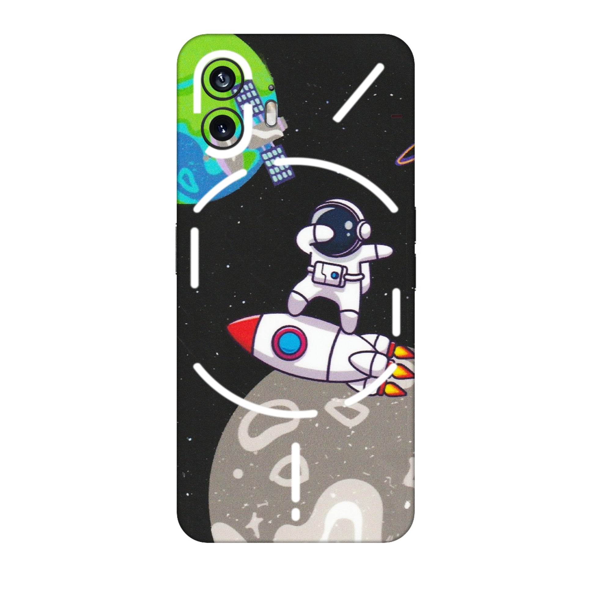 Nothing Phone Skins (All Models) - Astronaut Vibing Toon Running - Matte Finish (M-39) Nothing Phone 2