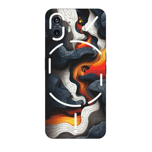 Nothing Phone Skins (All Models) - Abstract Volcanic Layers - Matte Finish (M-52) Nothing Phone 2