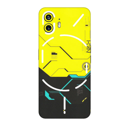 Nothing Phone Skins (All Models) - Black Yellow Technica - Matte Finish (M-53) Nothing Phone 2