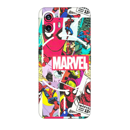 Nothing Phone Skins (All Models) - Marvel Comic Spiderman Grafitti - Matte Finish (M-72) Nothing Phone 2
