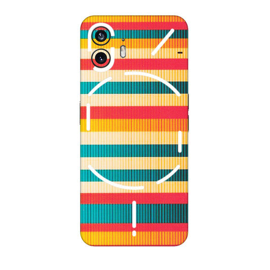 Nothing Phone Skins (All Models) - Colourful Stripes Soothing Effect - Matte Finish (M-86) Nothing Phone 2