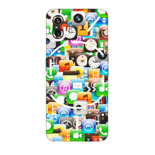 Nothing Phone Skins (All Models) - All Apple Icons - Matte Finish (M-93) Nothing Phone 2