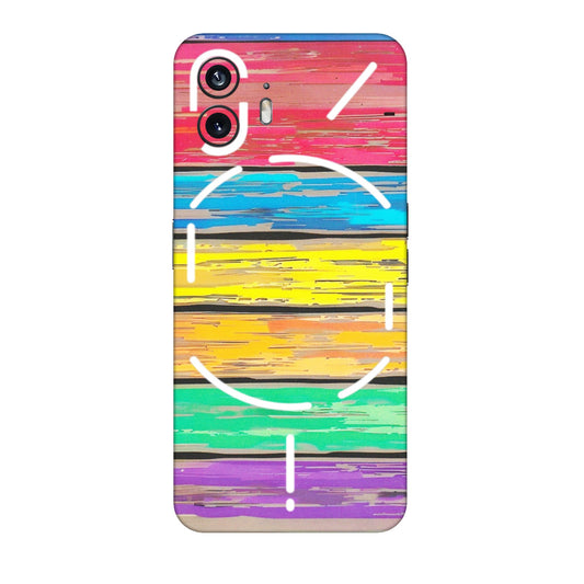 Nothing Phone Skins (All Models) - Multi Colour Wooden Wall - Matte Finish (M-96) Nothing Phone 2