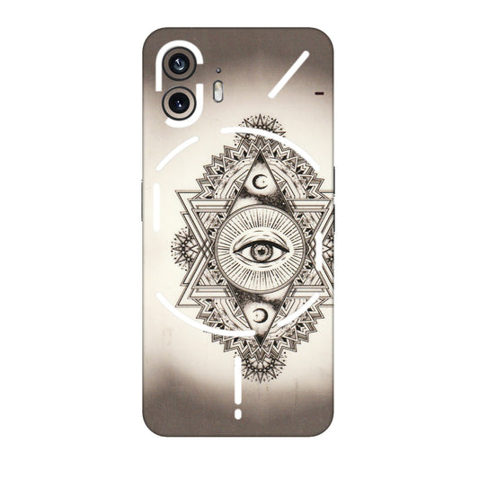 Nothing Phone Skins (All Models) - Tranzy Series Illuminati Great Eye - Transparent Finish (T-14) Nothing Phone 2