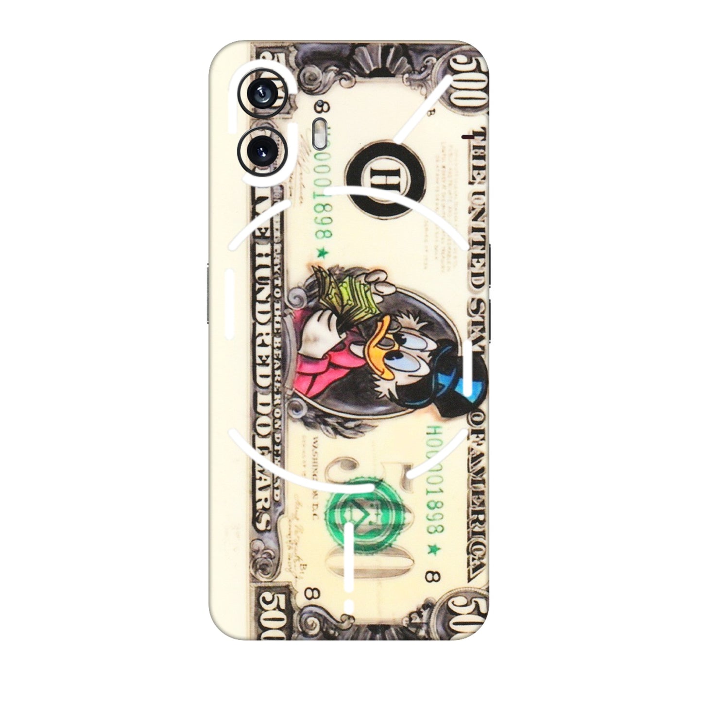 Nothing Phone Skins (All Models) - Tranzy Series Five Hundred Dollar Duck - Transparent Finish (T-15) Nothing Phone 2