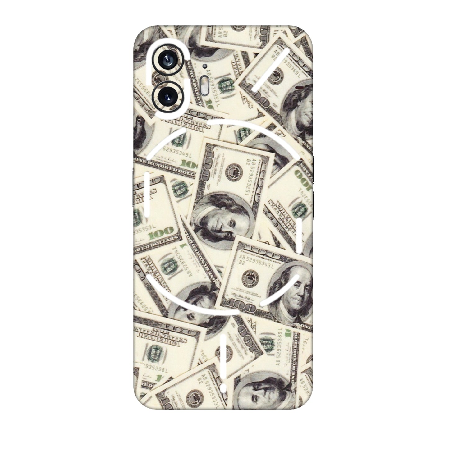 Nothing Phone Skins (All Models) - Tranzy Series Dollar Lover - Transparent Finish (T-17) Nothing Phone 2