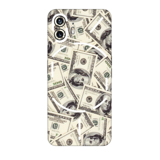 Nothing Phone Skins (All Models) - Tranzy Series Dollar Lover - Transparent Finish (T-17) Nothing Phone 2