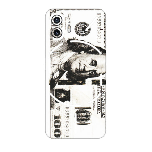 Nothing Phone Skins (All Models) - Tranzy Series 100 Dollar Currency - Transparent Finish (T-1) Nothing Phone 2