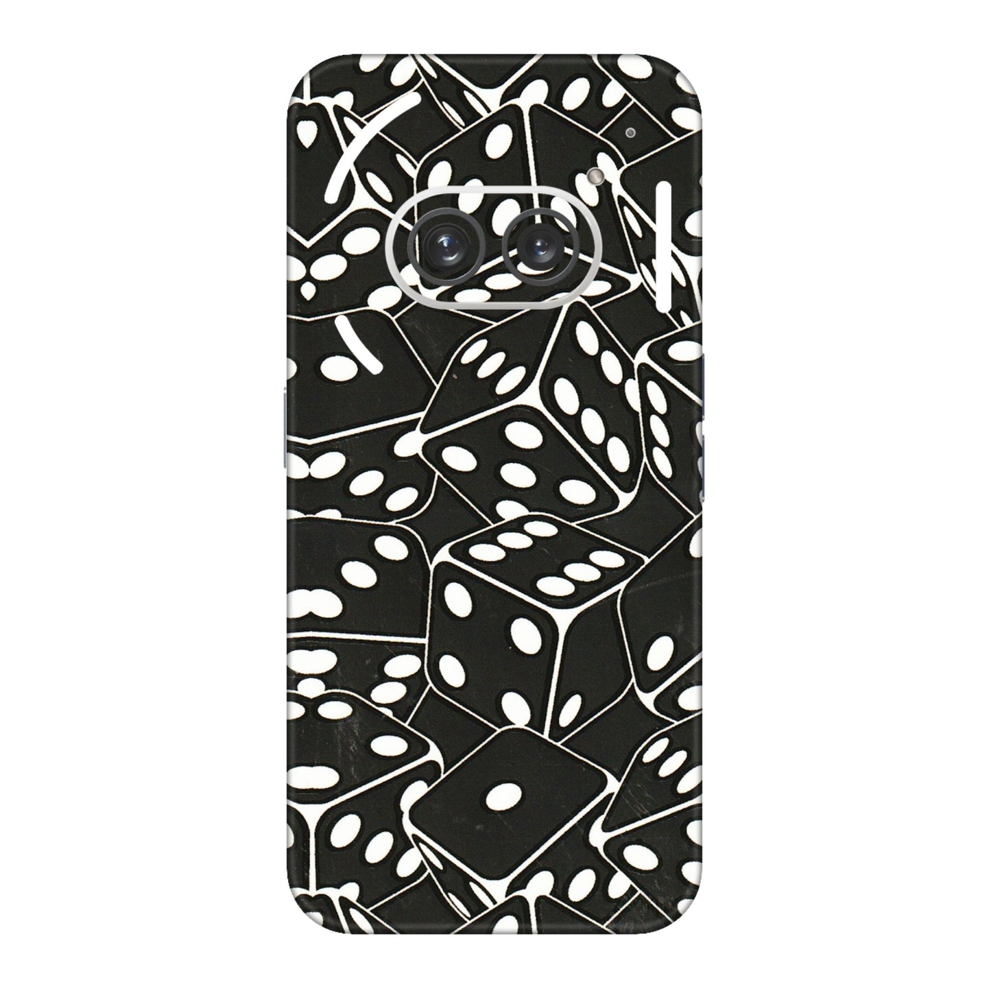 Nothing Phone Skins (All Models) - Big Black Dices - 3D Embossed Finish (L-106) Nothing Phone 2A