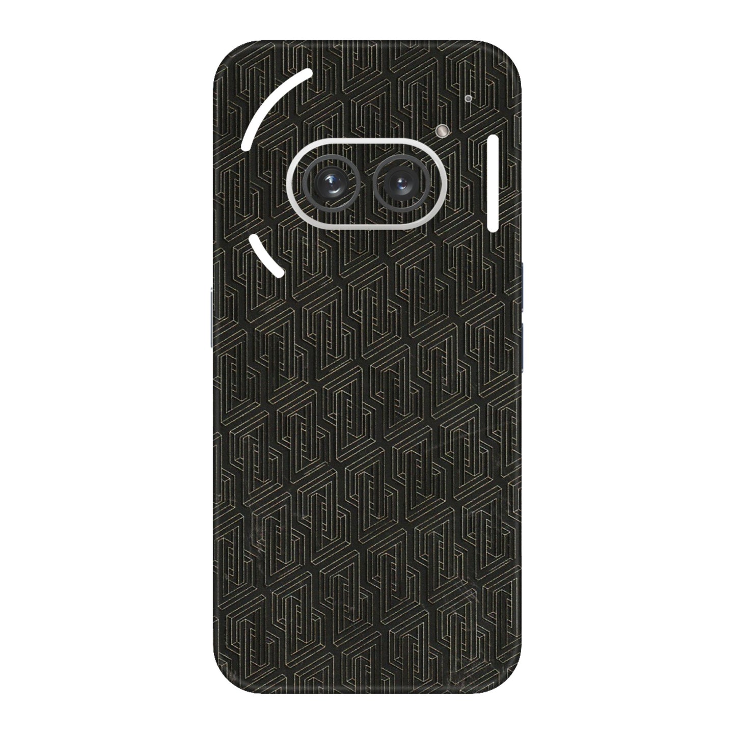Nothing Phone Skins (All Models) - Black Abstract Pattern - 3D Embossed Finish (L-117) Nothing Phone 2A