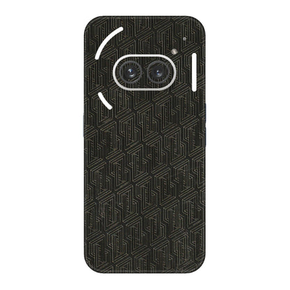 Nothing Phone Skins (All Models) - Black Abstract Pattern - 3D Embossed Finish (L-117) Nothing Phone 2A