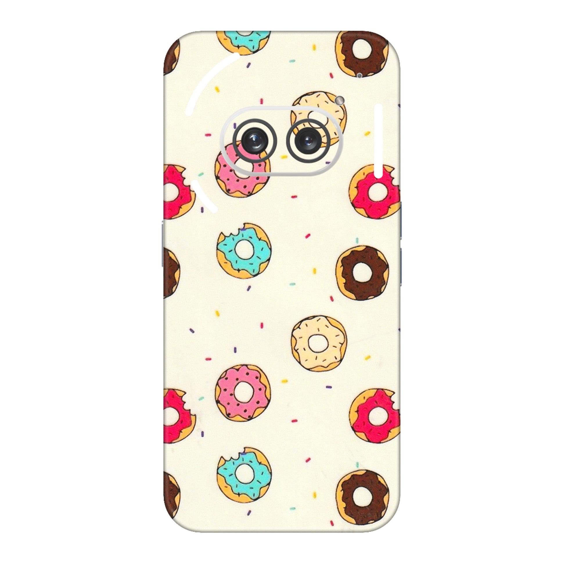 Nothing Phone Skins (All Models) - Mini Donuts Doodle Art - 3D Embossed Finish (L-122) Nothing Phone 2A