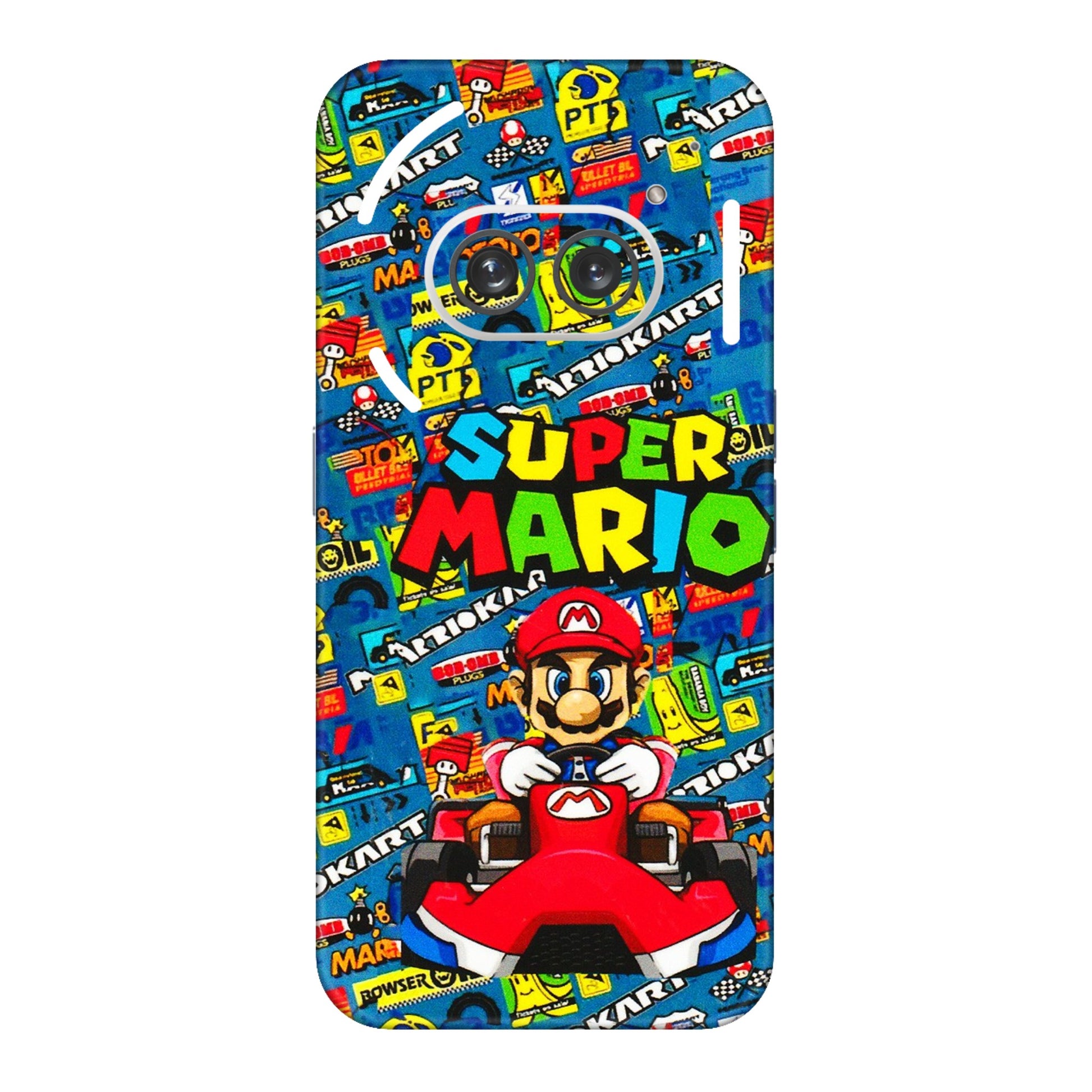Nothing Phone Skins (All Models) - Super Mario Kart - 3D Embossed Finish (L-140) Nothing Phone 2A