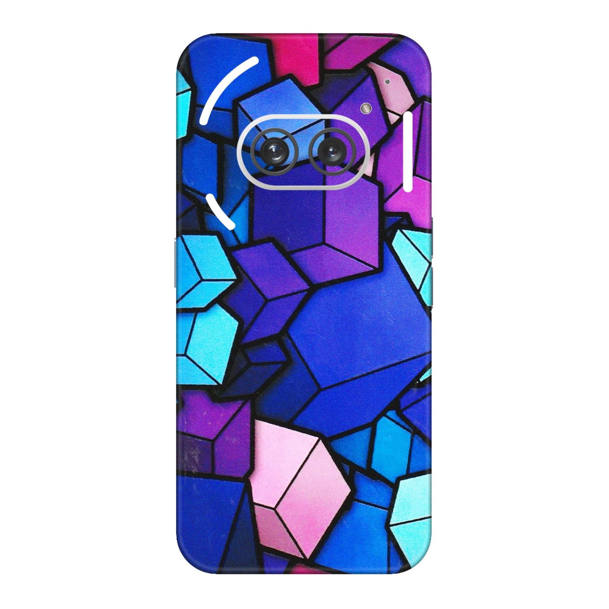 Nothing Phone Skins (All Models) - Cube Doodle - 3D Embossed Finish (L-141) Nothing Phone 2A