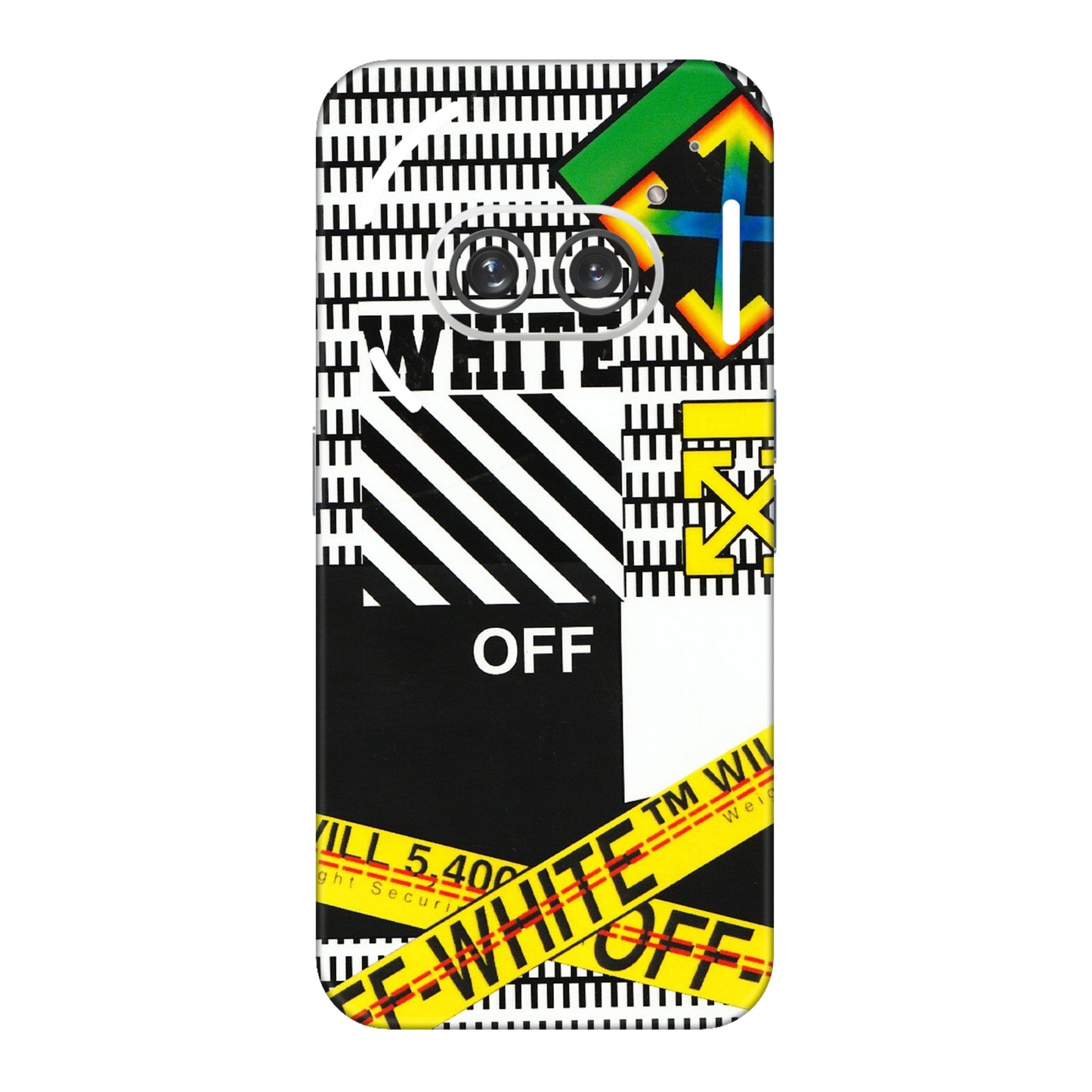 Nothing Phone Skins (All Models) - White Off Abstract - 3D Embossed Finish (L-172) Nothing Phone 2A