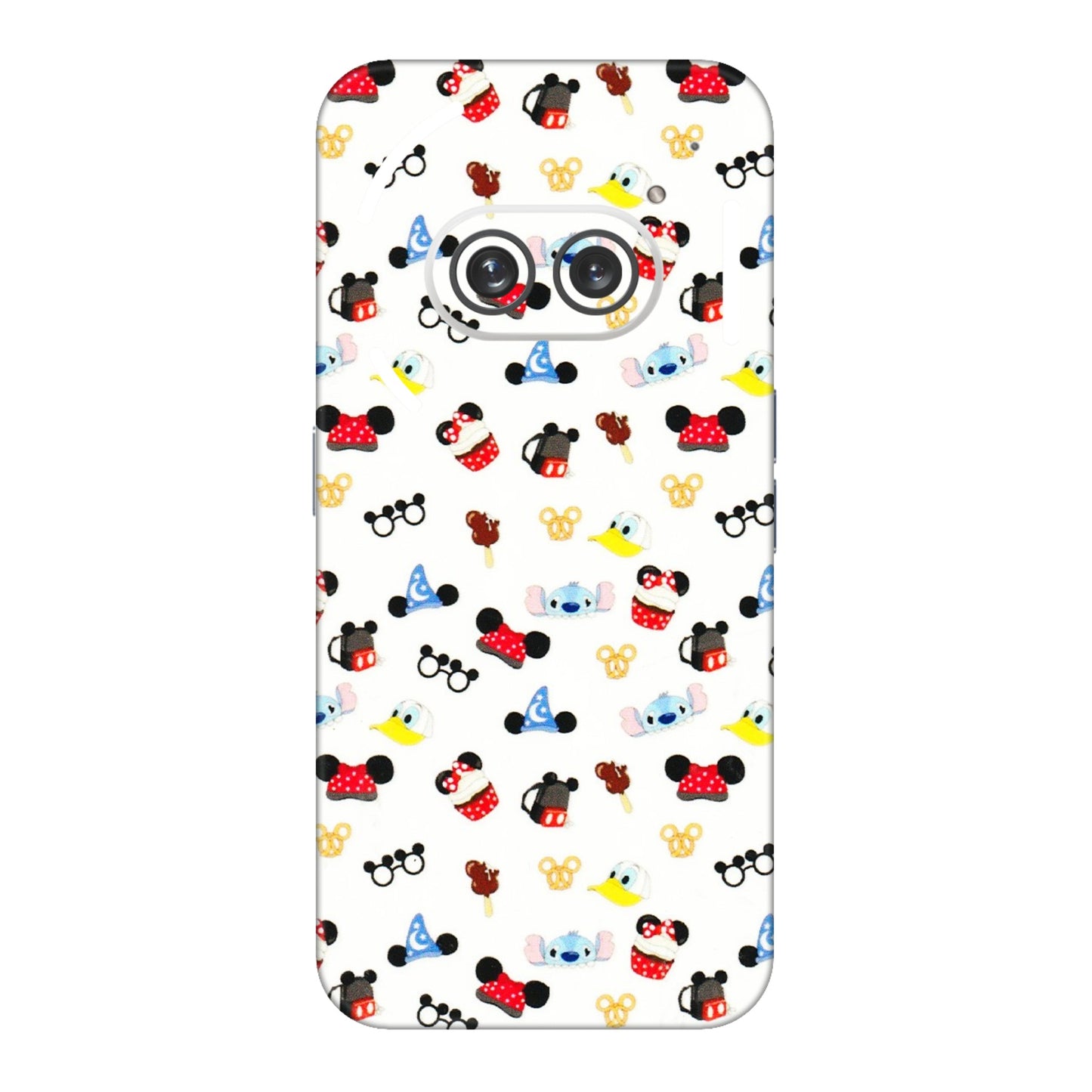 Nothing Phone Skins (All Models) - Minnie Mouse & Donald Doodles s - 3D Embossed Finish (L-194) Nothing Phone 2A