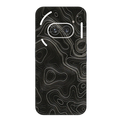 Nothing Phone Skins (All Models) - Black Swirl - 3D Embossed Finish (L-196) Nothing Phone 2A