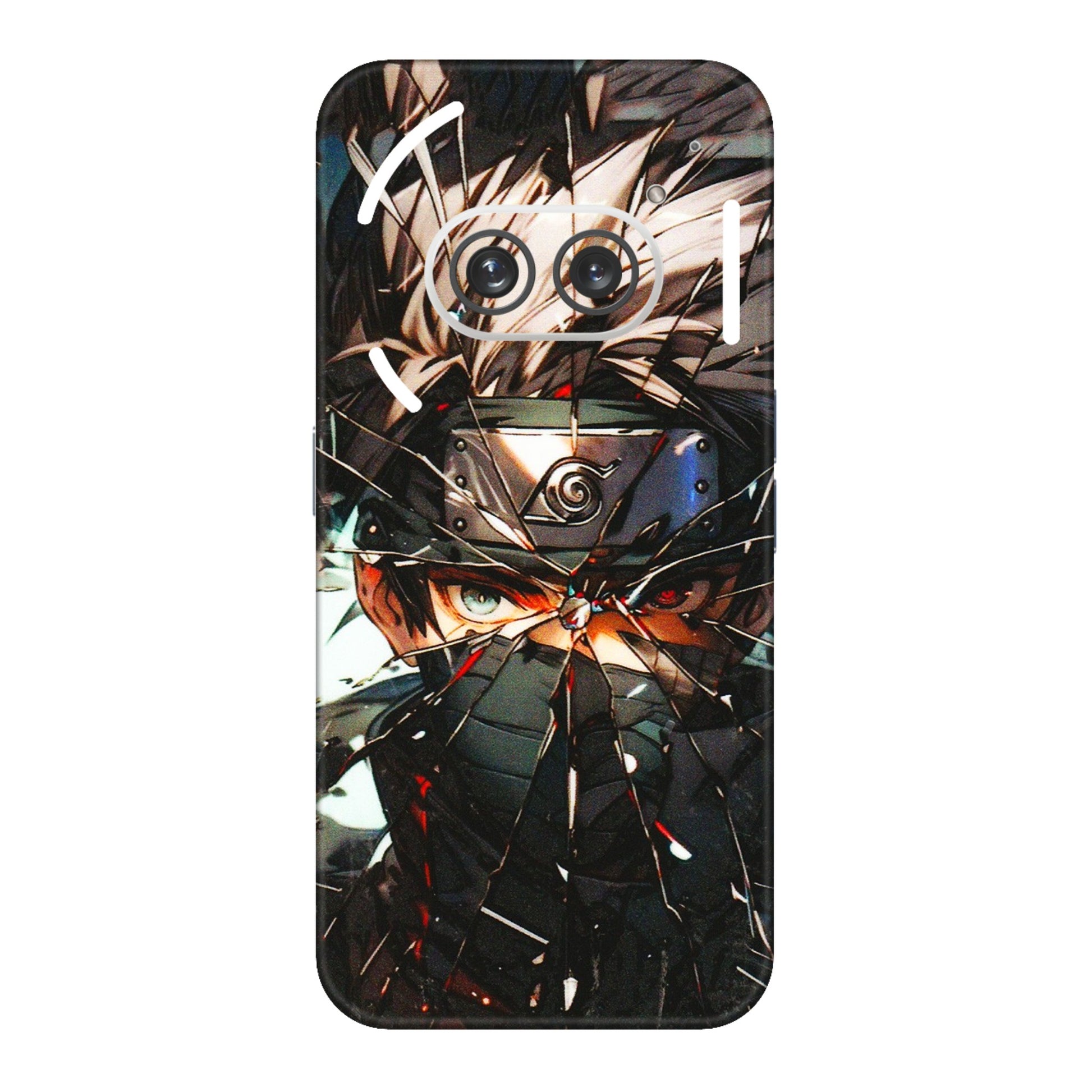 Nothing Phone Skins (All Models) - Kakashi Shattered Glass Effect - 3D Embossed Finish (L-237) Nothing Phone 2A