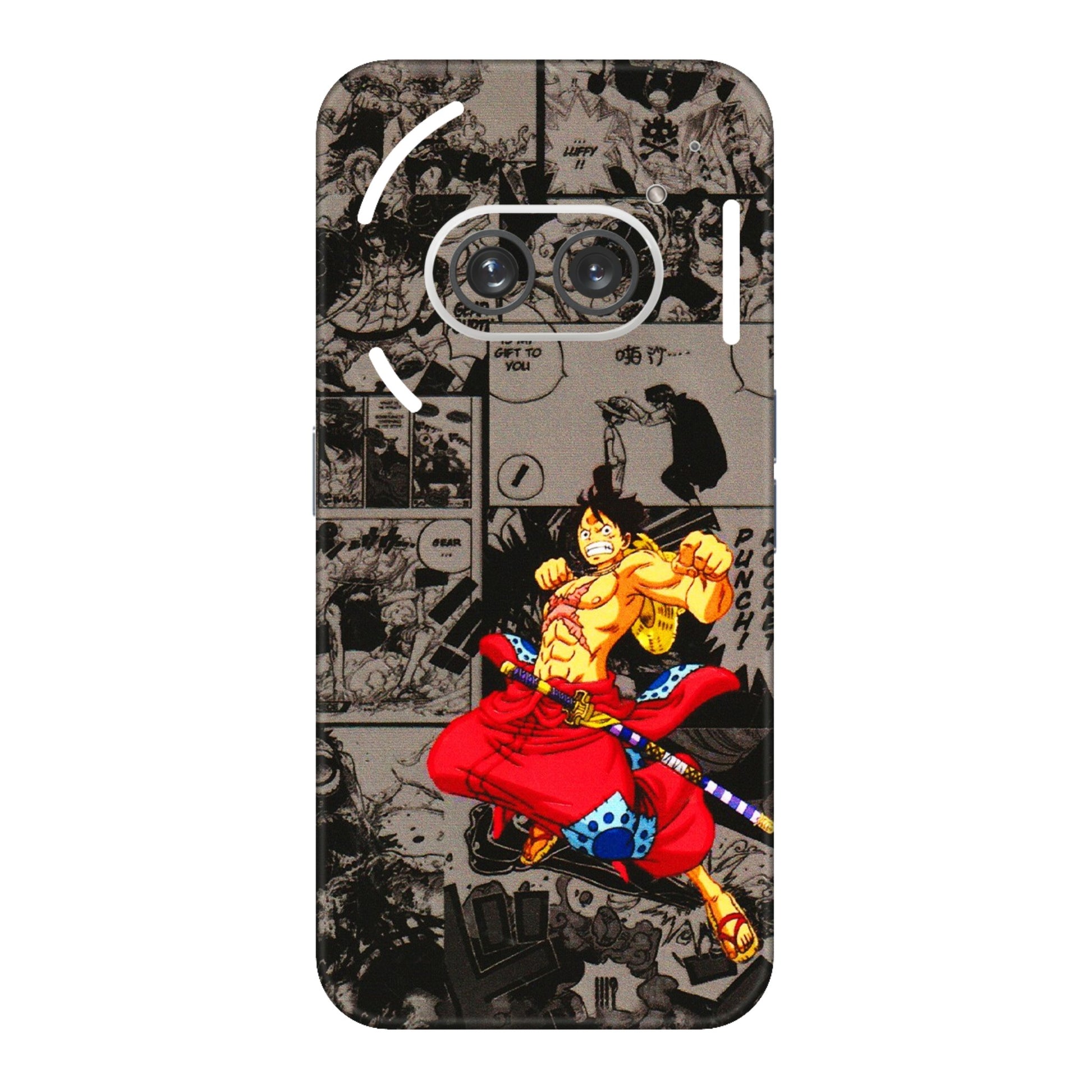 Nothing Phone Skins (All Models) - One Piece Rocket Punch Manga - 3D Embossed Finish (L-25) Nothing Phone 2A
