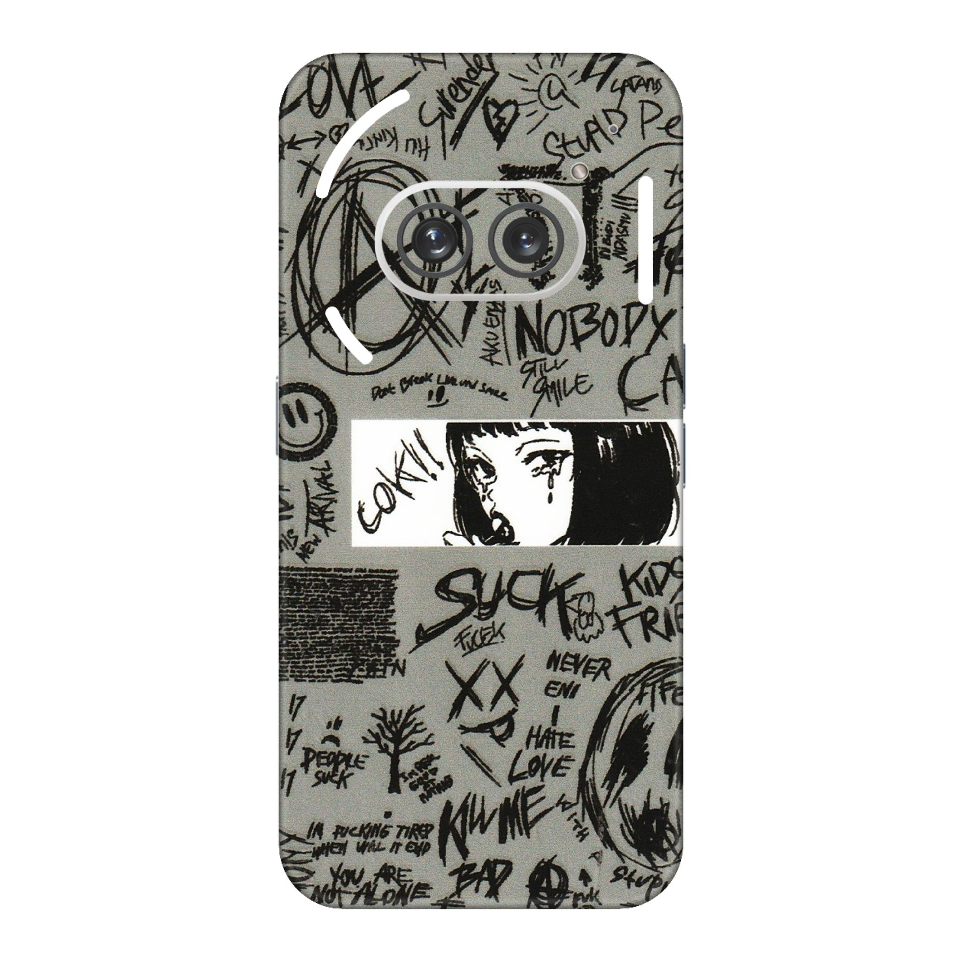Nothing Phone Skins (All Models) - Never Have Love Anime - 3D Embossed Finish (L-260) Nothing Phone 2A