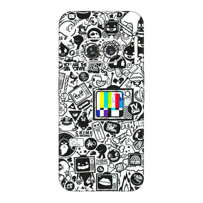 Nothing Phone Skins (All Models) - Doodles Positive Art  Latest - 3D Embossed Finish (L-263) Nothing Phone 2A