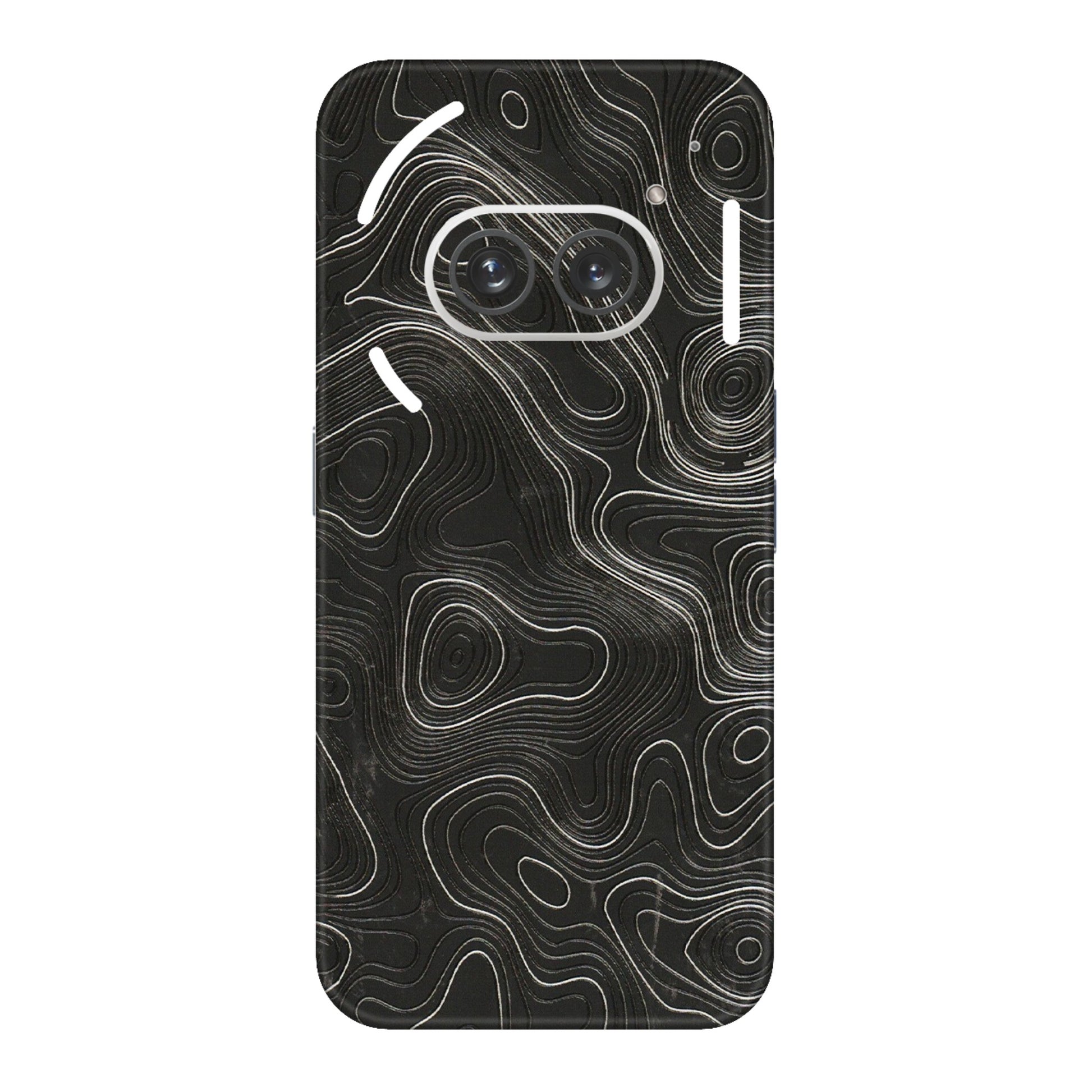 Nothing Phone Skins (All Models) - Abstract White Line Map  Latest - 3D Embossed Finish (L-269) Nothing Phone 2A