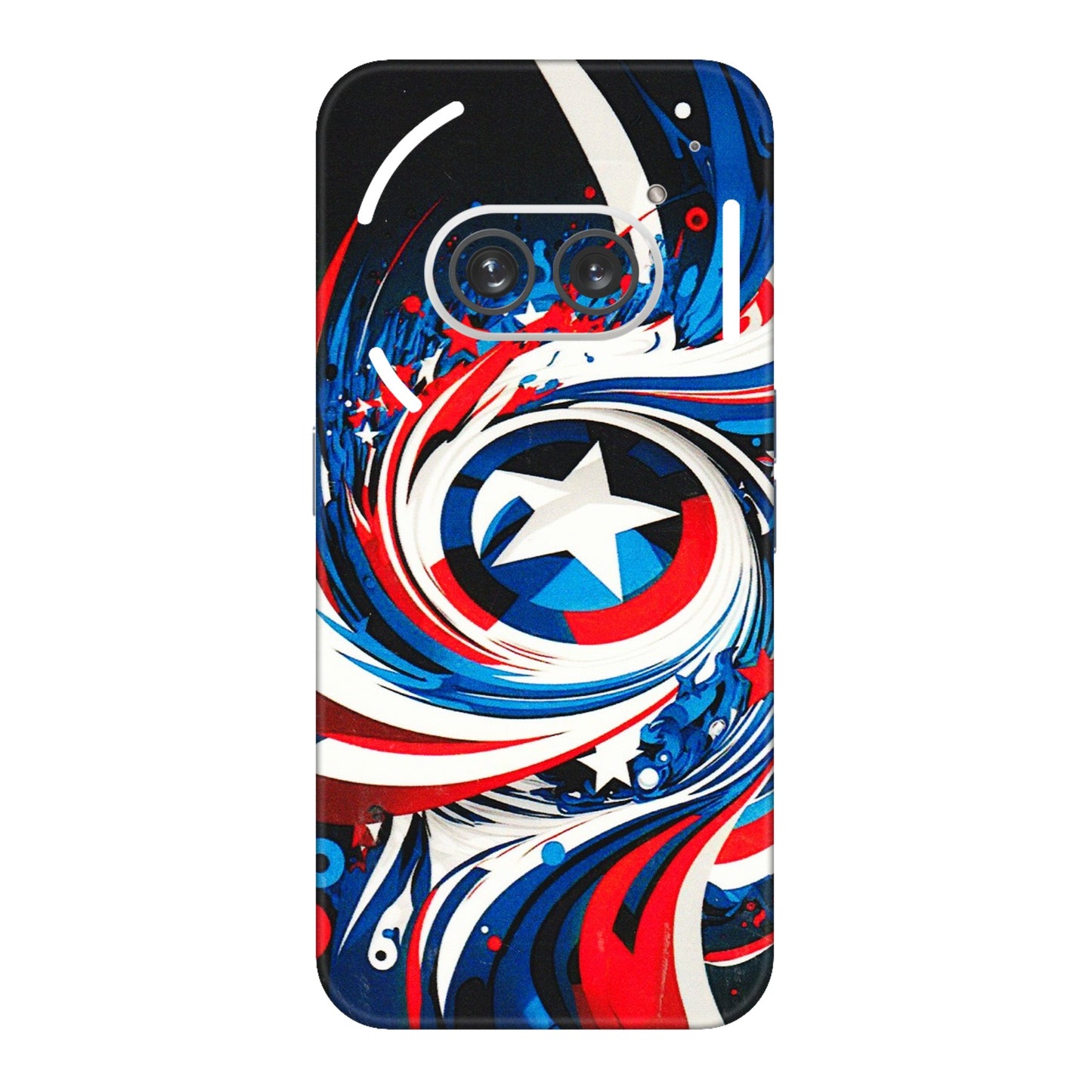 Nothing Phone Skins (All Models) - Captain America Logo - 3D Embossed Finish (L-307) Nothing Phone 2A