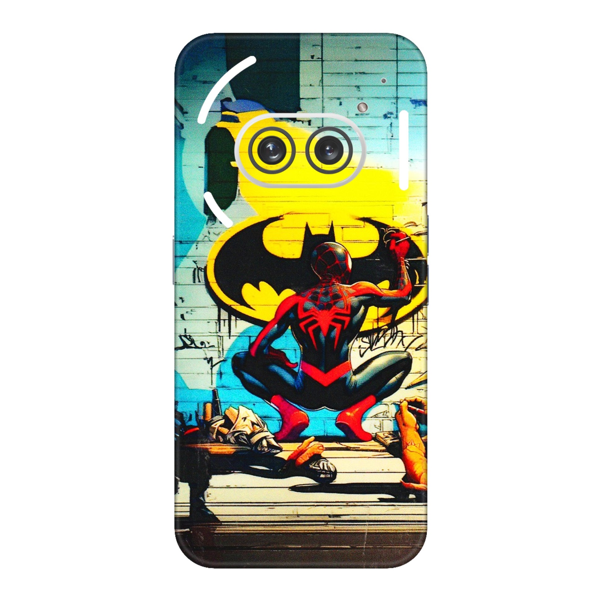 Nothing Phone Skins (All Models) - New Spiderman Bat Logo - 3D Embossed Finish (L-309) Nothing Phone 2A