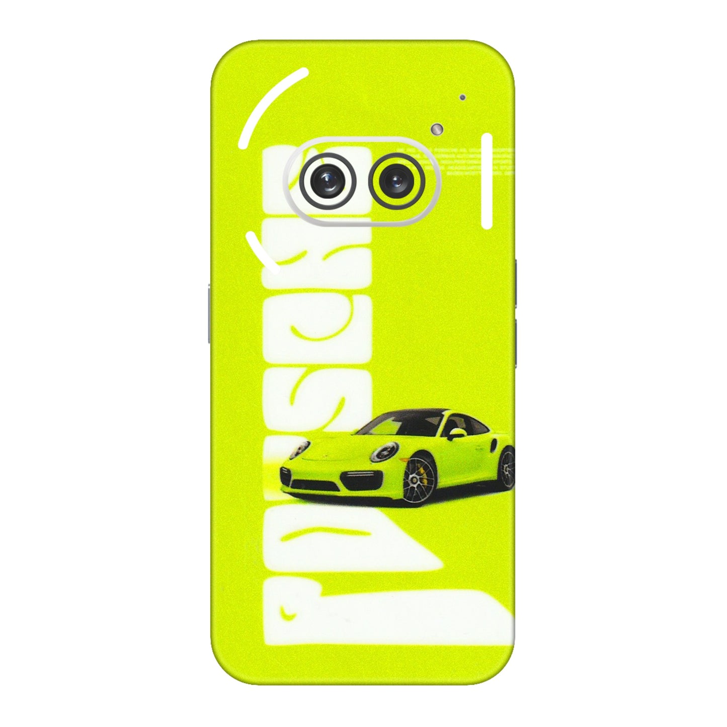 Nothing Phone Skins (All Models) - Lime Green Porche - 3D Embossed Finish (L-30) Nothing Phone 2A