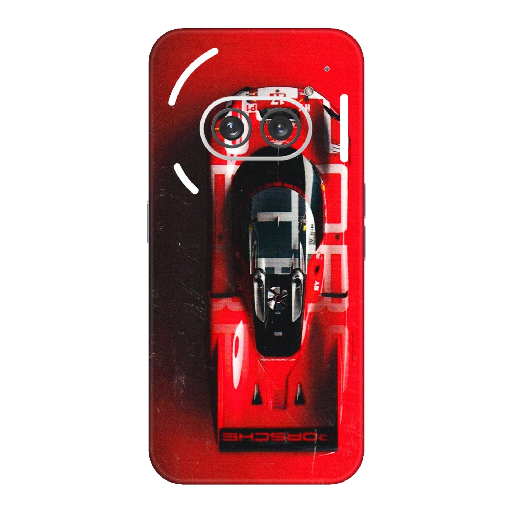 Nothing Phone Skins (All Models) - Red Porsche Car Logo - 3D Embossed Finish (L-315) Nothing Phone 2A