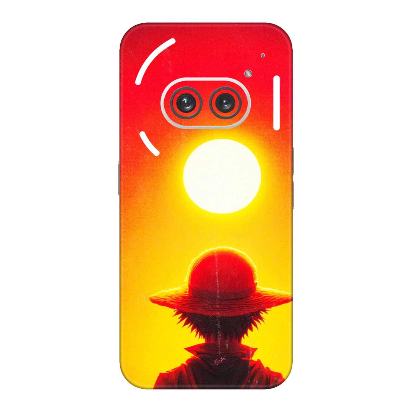 Nothing Phone Skins (All Models) - Cool Sunset With Monkey D.Luffy Anime - 3D Embossed Finish (L-329) Nothing Phone 2A