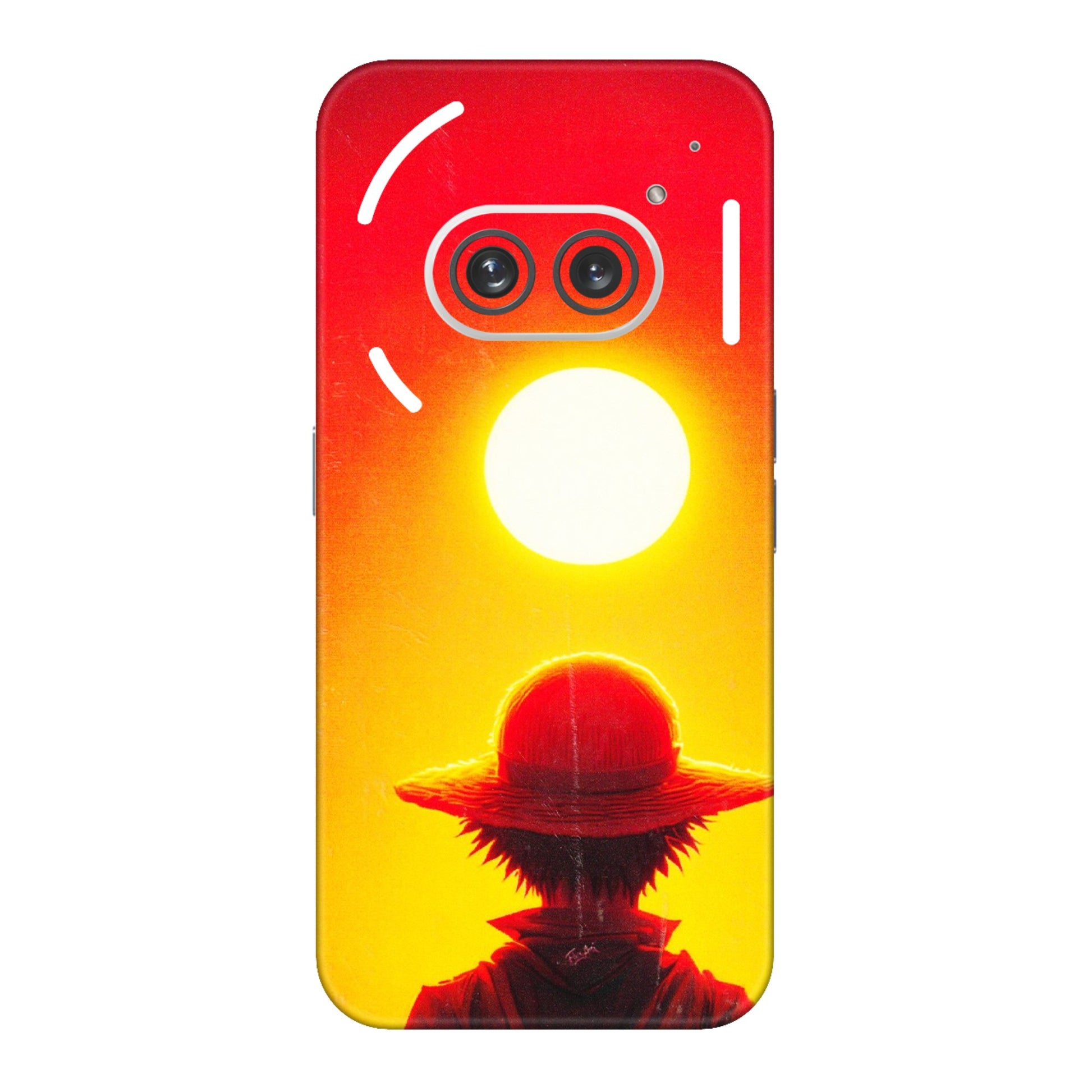 Nothing Phone Skins (All Models) - Cool Sunset With Monkey D.Luffy Anime - 3D Embossed Finish (L-329) Nothing Phone 2A