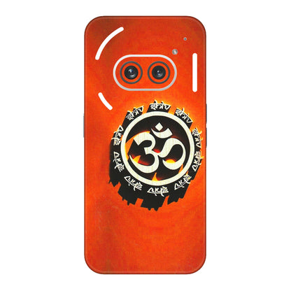 Nothing Phone Skins (All Models) - Aum Shiv Orange - 3D Embossed Finish (L-32) Nothing Phone 2A