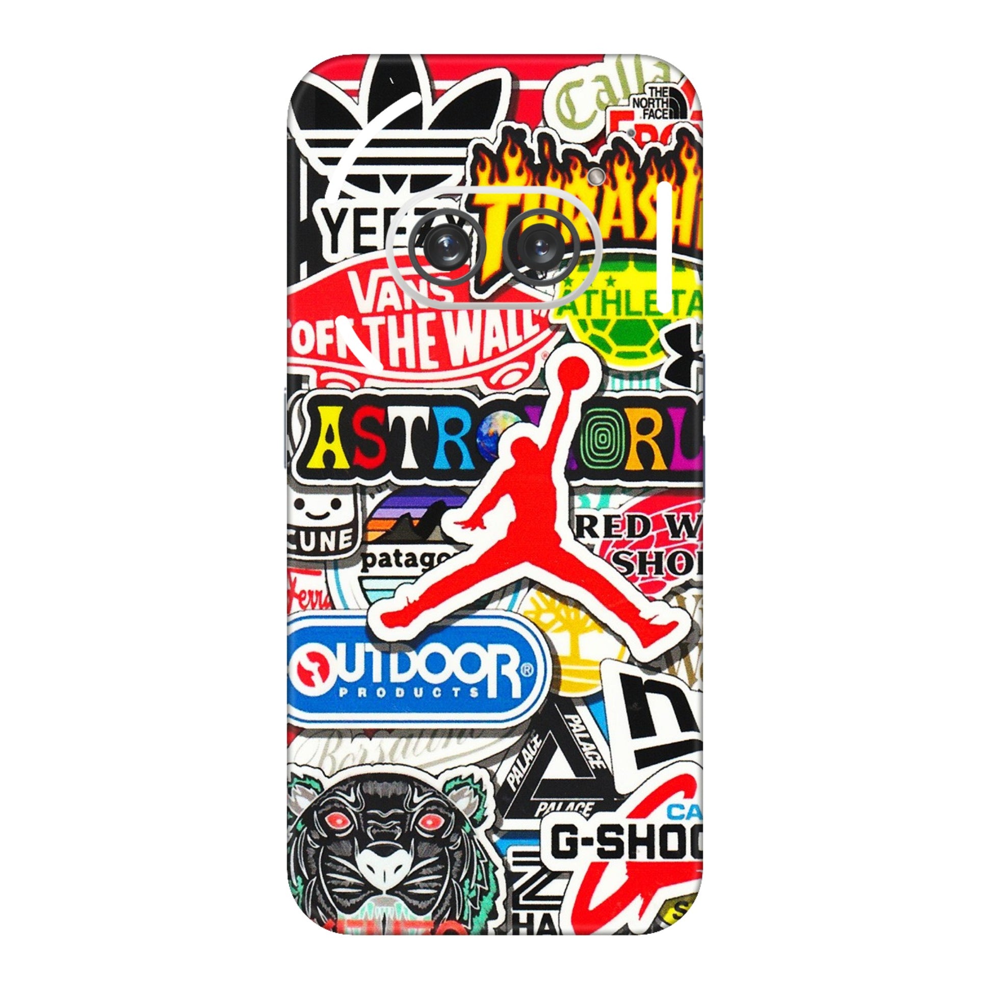 Nothing Phone Skins (All Models) - Multi Brands Sticker Graffiti - 3D Embossed Finish (L-37) Nothing Phone 2A