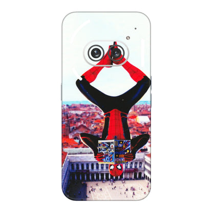 Nothing Phone Skins (All Models) - Spiderman Hanging - 3D Embossed Finish (L-53) Nothing Phone 2A