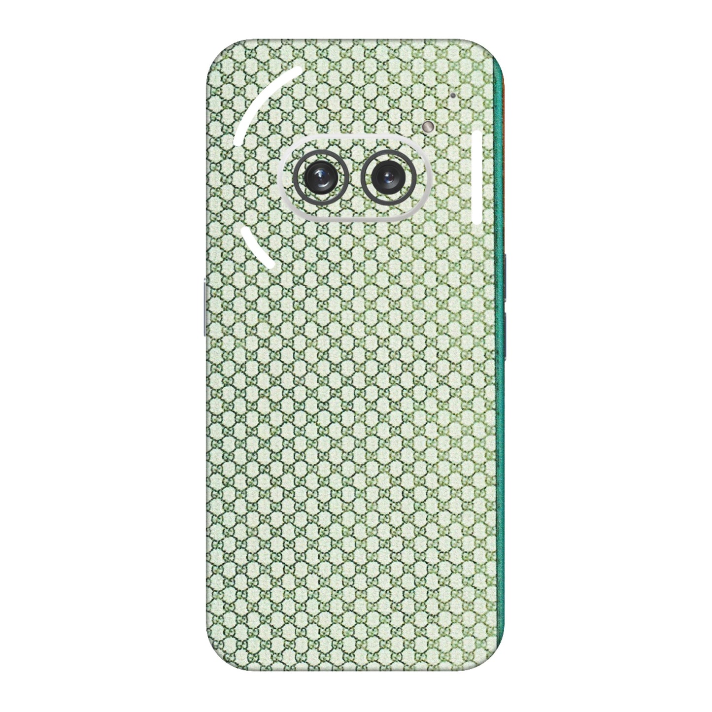 Nothing Phone Skins (All Models) - Gucci Fabric Pattern - 3D Embossed Finish (L-73) Nothing Phone 2A
