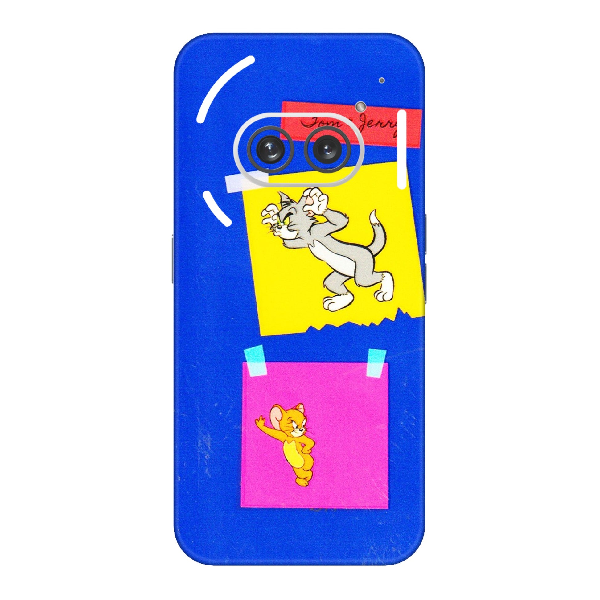 Nothing Phone Skins (All Models) - Tom N Jerry Sticky Notes - 3D Embossed Finish (L-88) Nothing Phone 2A