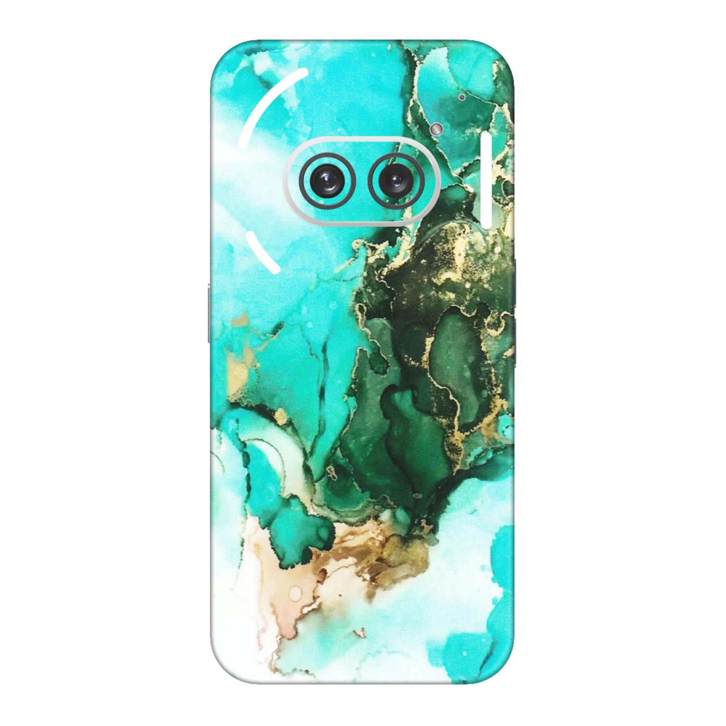 Nothing Phone Skins (All Models) - The Blue Gold Marble - Matte Finish (M-124) Nothing Phone 2A