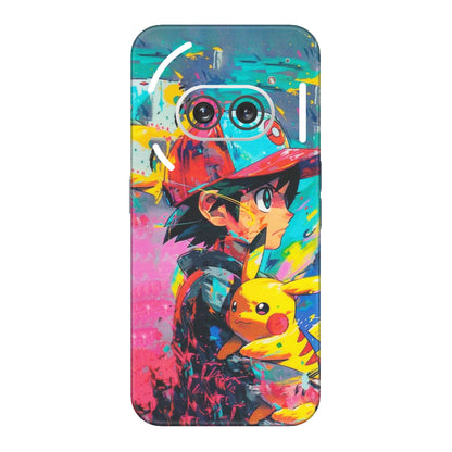 Nothing Phone Skins (All Models) - Ash & Pikachu - Matte Finish (M-26) Nothing Phone 2A