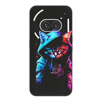Nothing Phone Skins (All Models) - Cyberpunk Cat - Matte Finish (M-45) Nothing Phone 2A