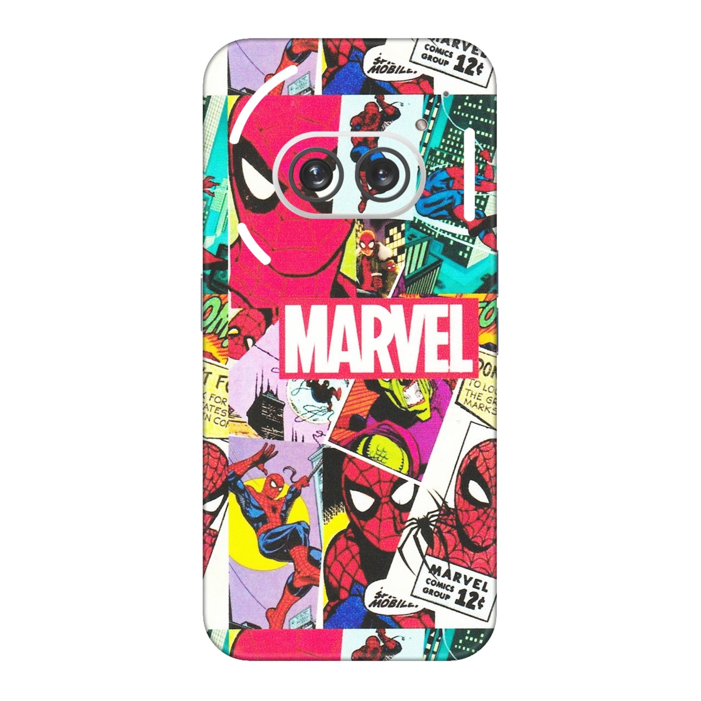 Nothing Phone Skins (All Models) - Marvel Comic Spiderman Grafitti - Matte Finish (M-72) Nothing Phone 2A
